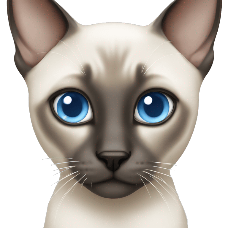 Ice blue eyed Siamese  emoji