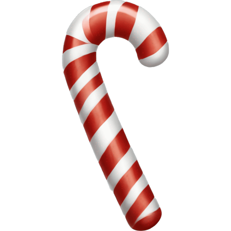 Red and white candy cane emoji