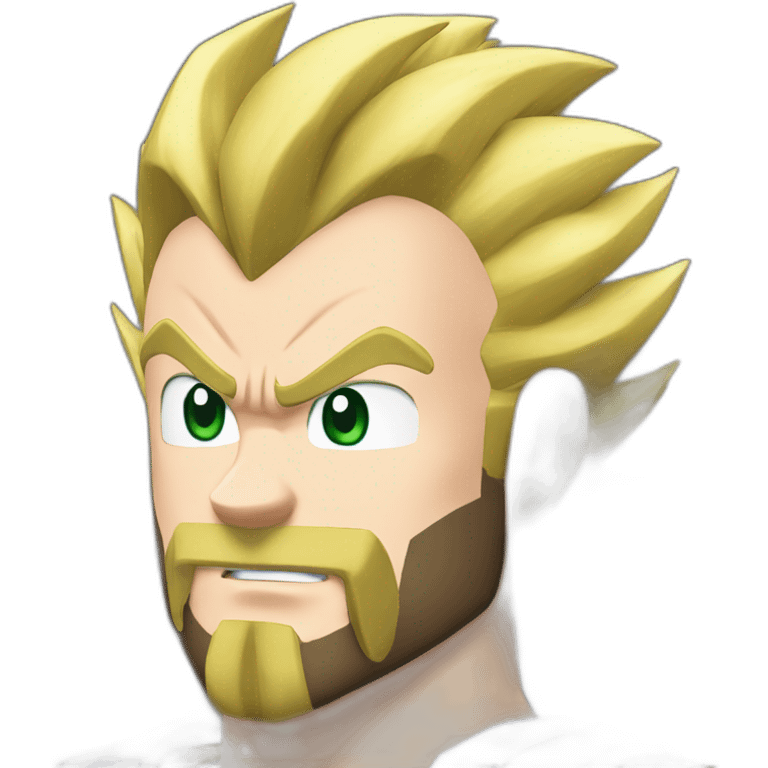 Vegeta beard blond emoji