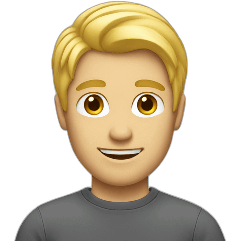 blond guy tech startup emoji