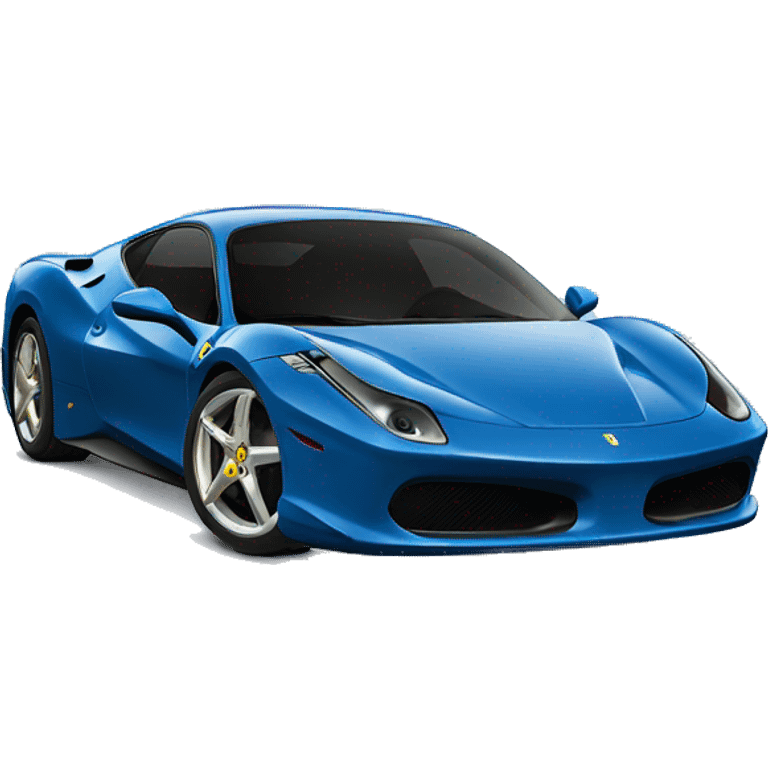 A blue Ferrari  emoji