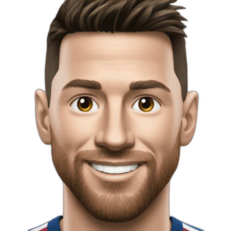 messi with ronaldo face emoji