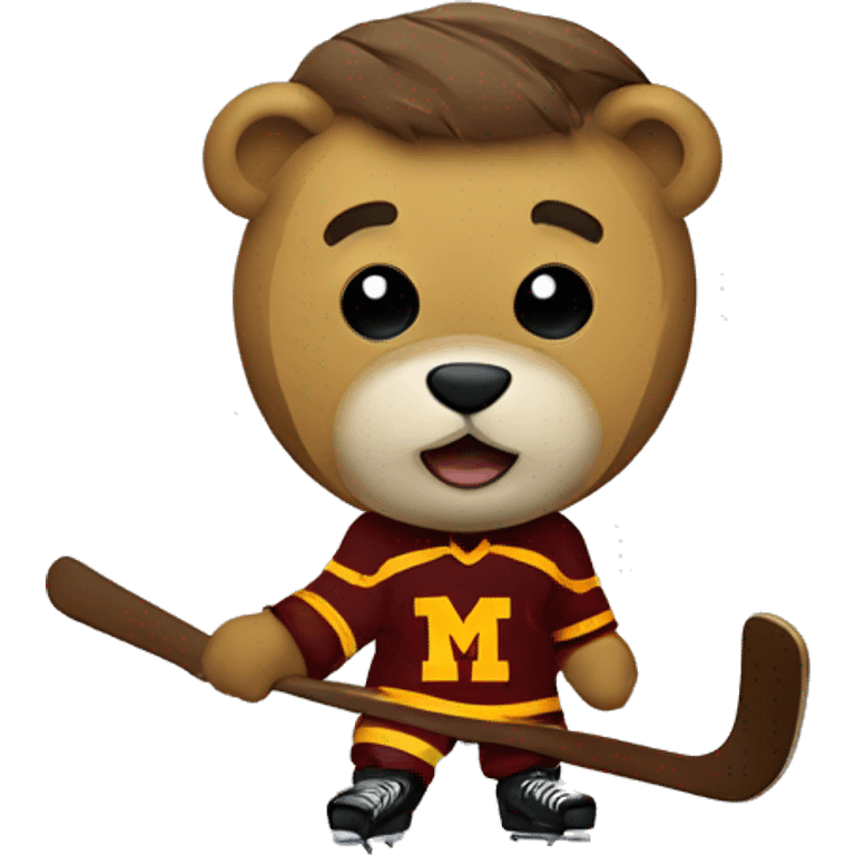 Goldy, the University of Minnesota Hockey Gopher! emoji