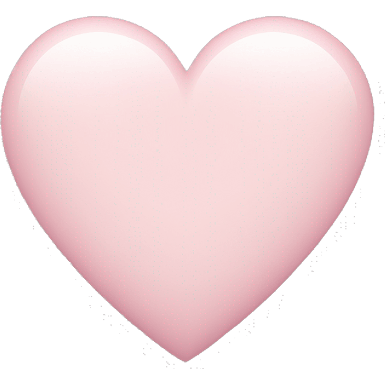 light pastel pink heart emoji