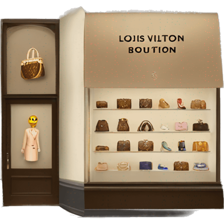 Louis Vuitton boutique emoji