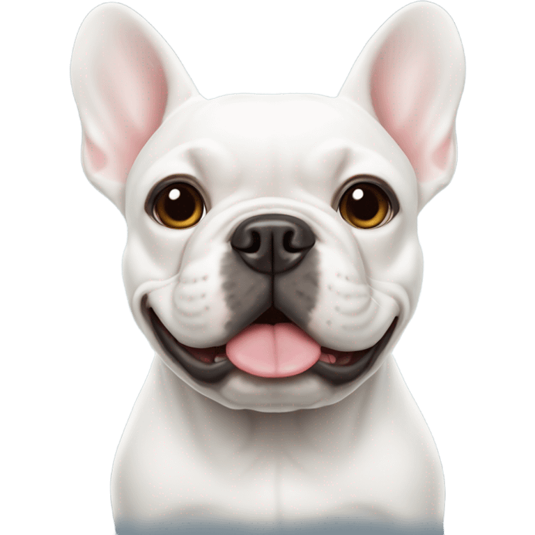 White french bulldog emoji