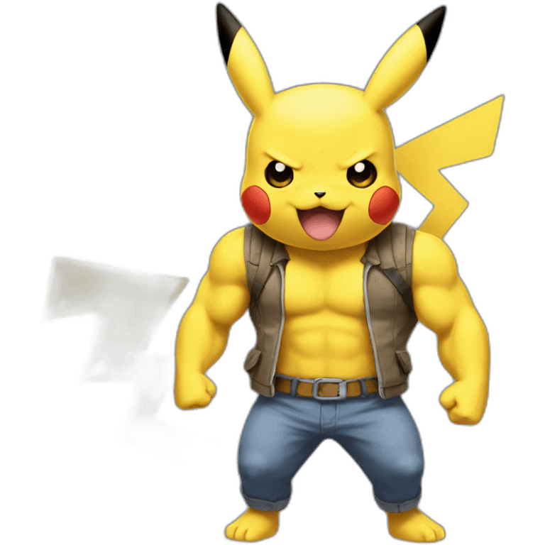 pokemon-pikachu-muscle emoji