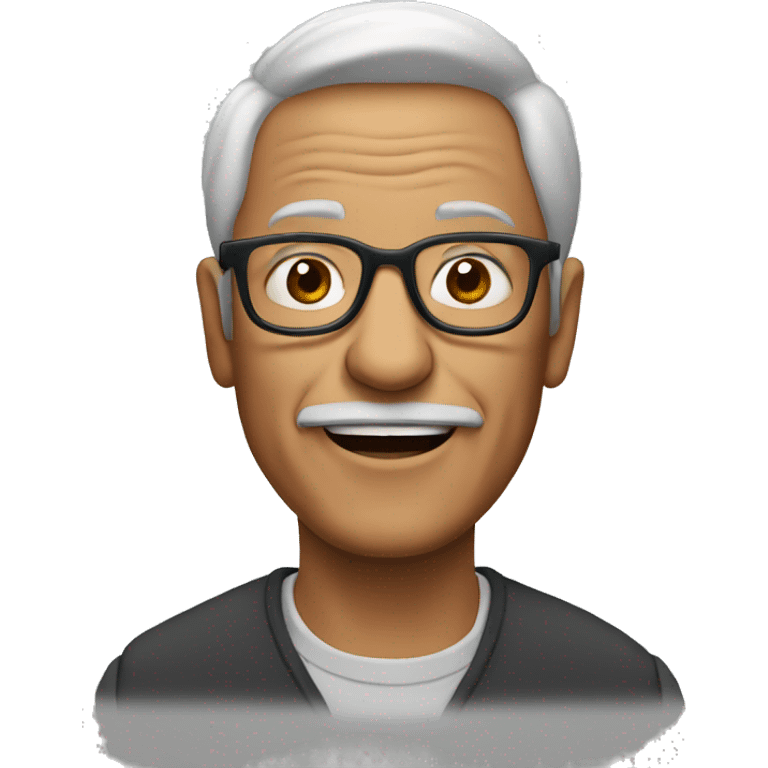 man around 60 years with glasses emoji