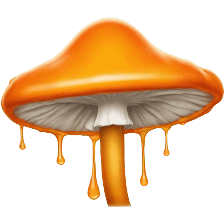 orange drip mushroom  emoji