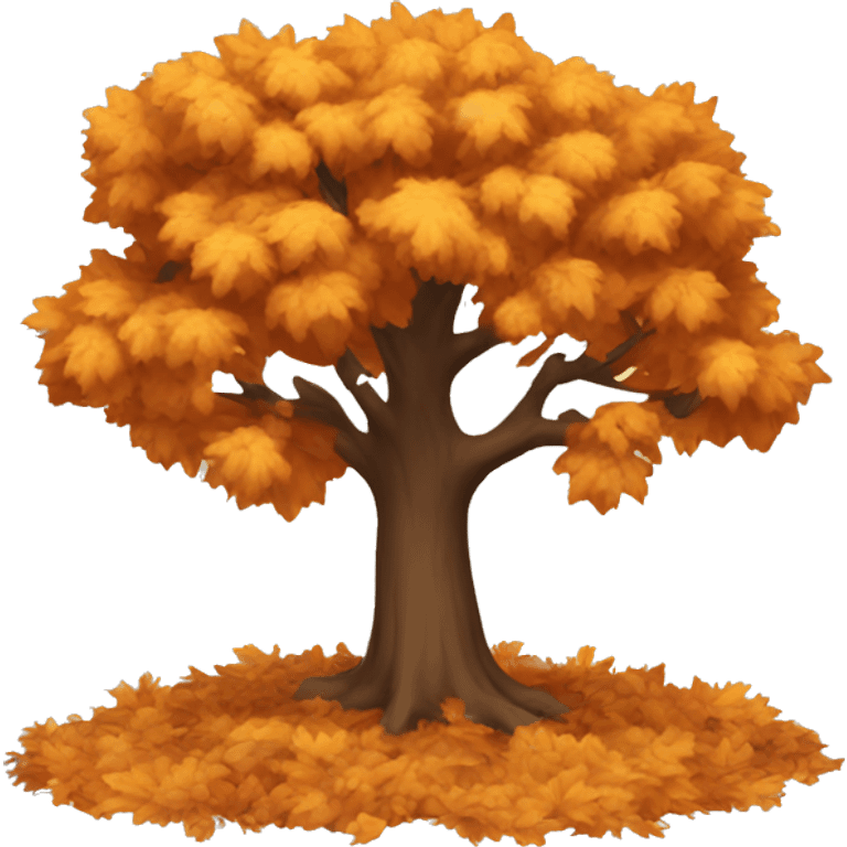 Autumn tree emoji