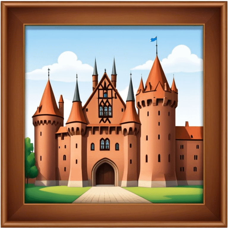 Cinematic Realistic Malbork Castle  Emoji emoji