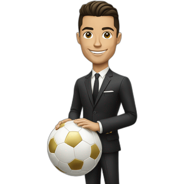 Cristiano Ronaldo with ballon d’or emoji