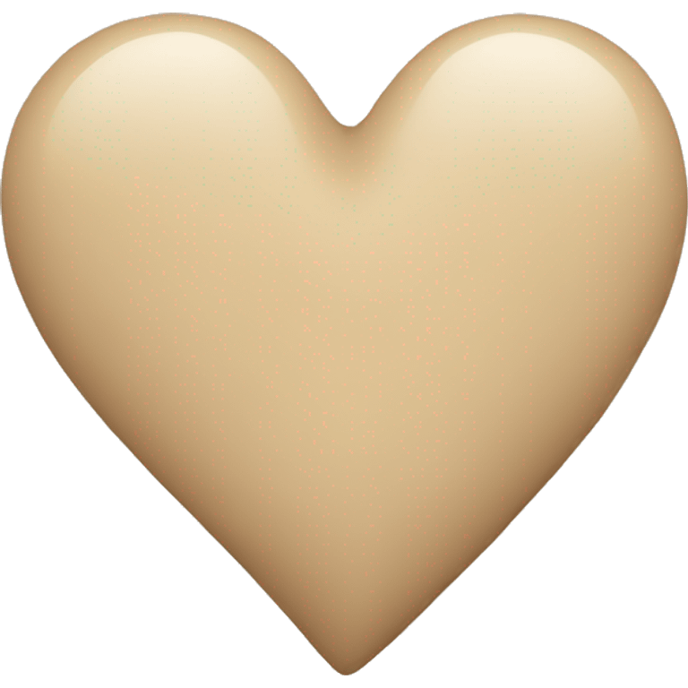 Beige heart emoji