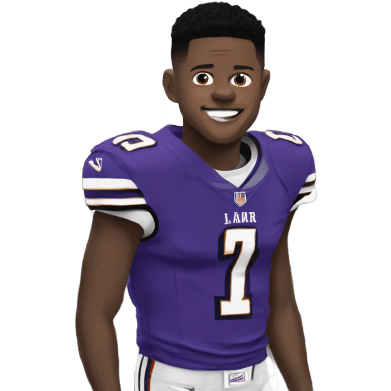 lamar jackson standing on top josh allen emoji