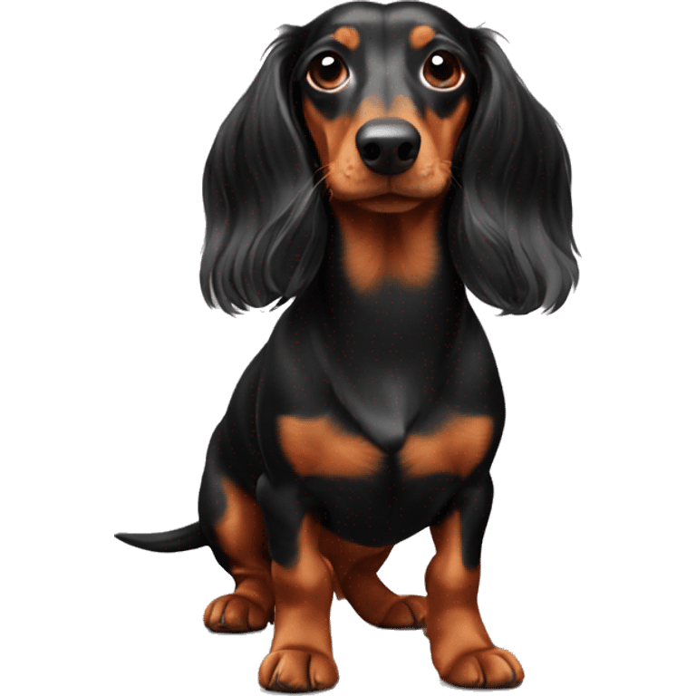 dachshund long hair emoji