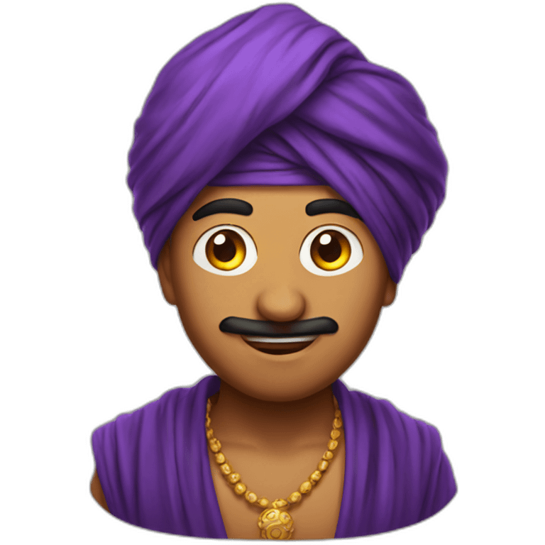 indian magician with turban emoji