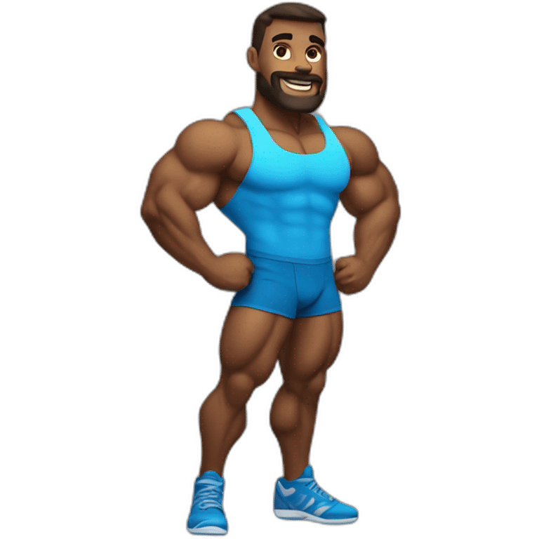 full body bodybuilder emoji