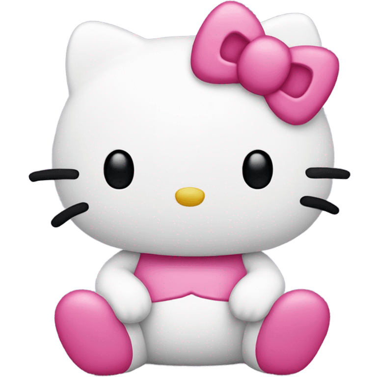 pink hello kitty sitting down  emoji