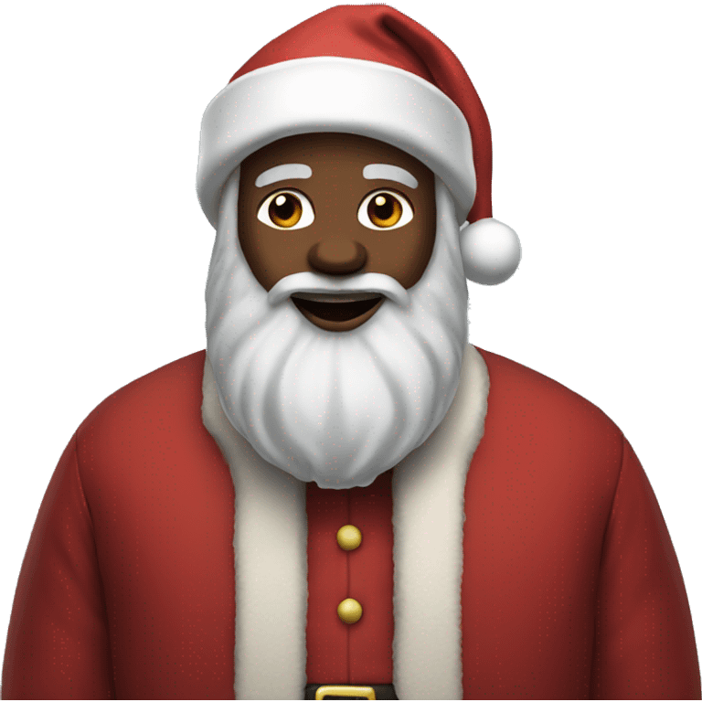 Black santa Claus emoji