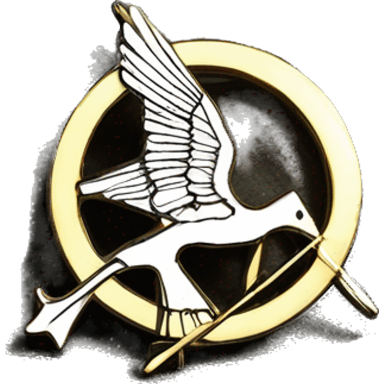 Hunger games mockingjay pin emoji