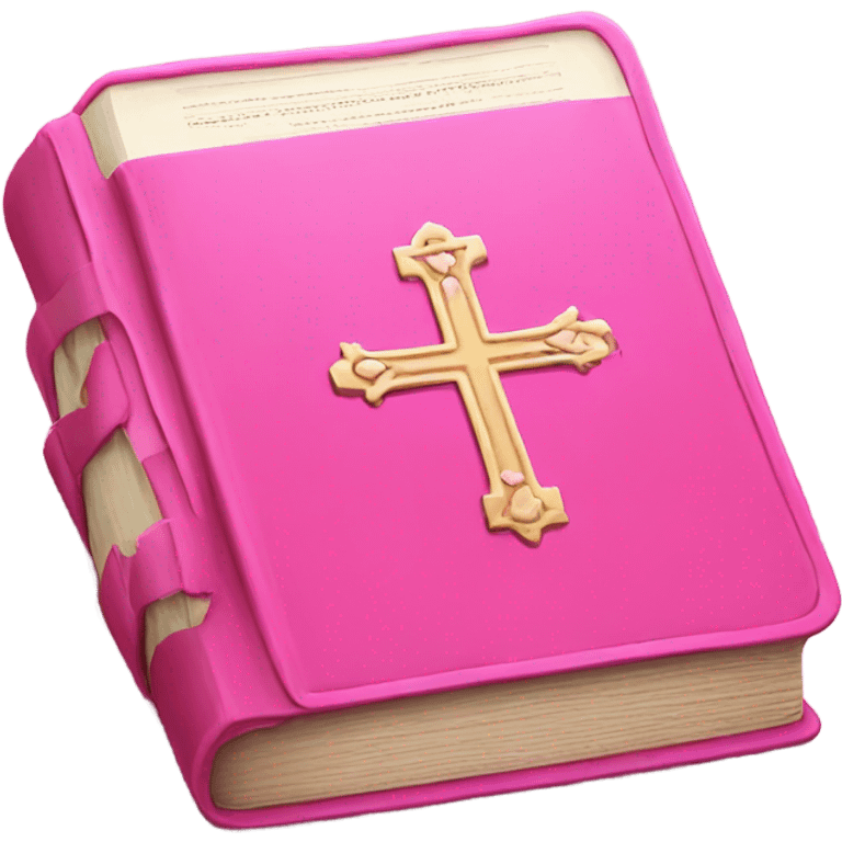 pink bible emoji