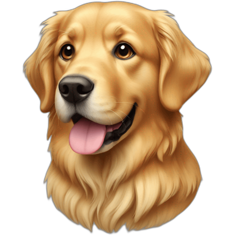 A golden retriever  emoji