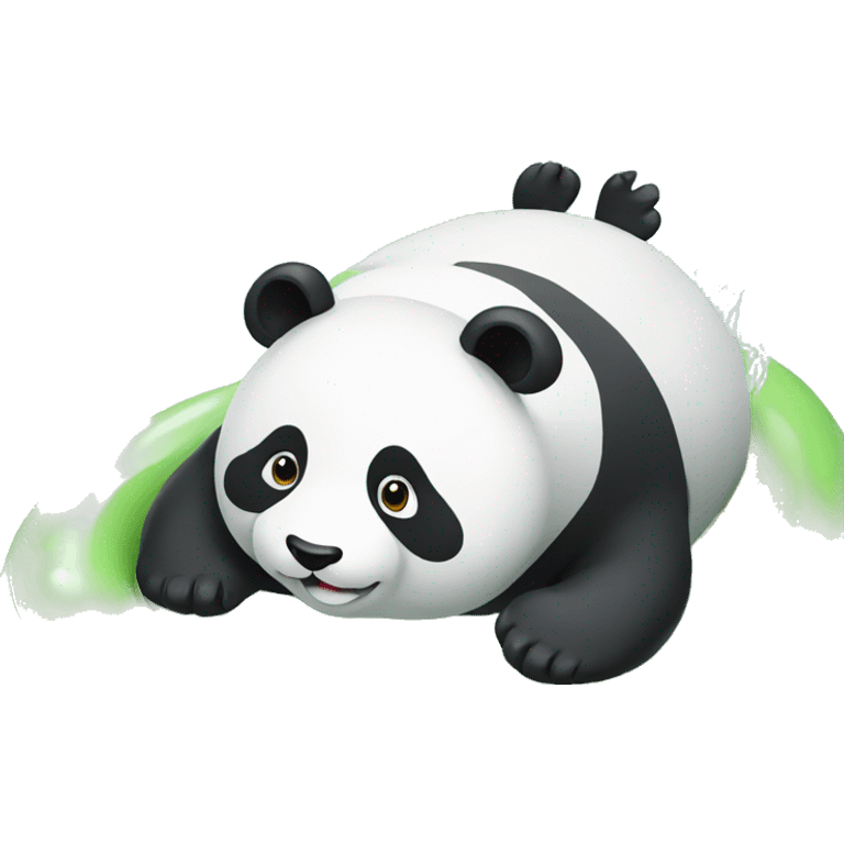 Panda Swimming  emoji