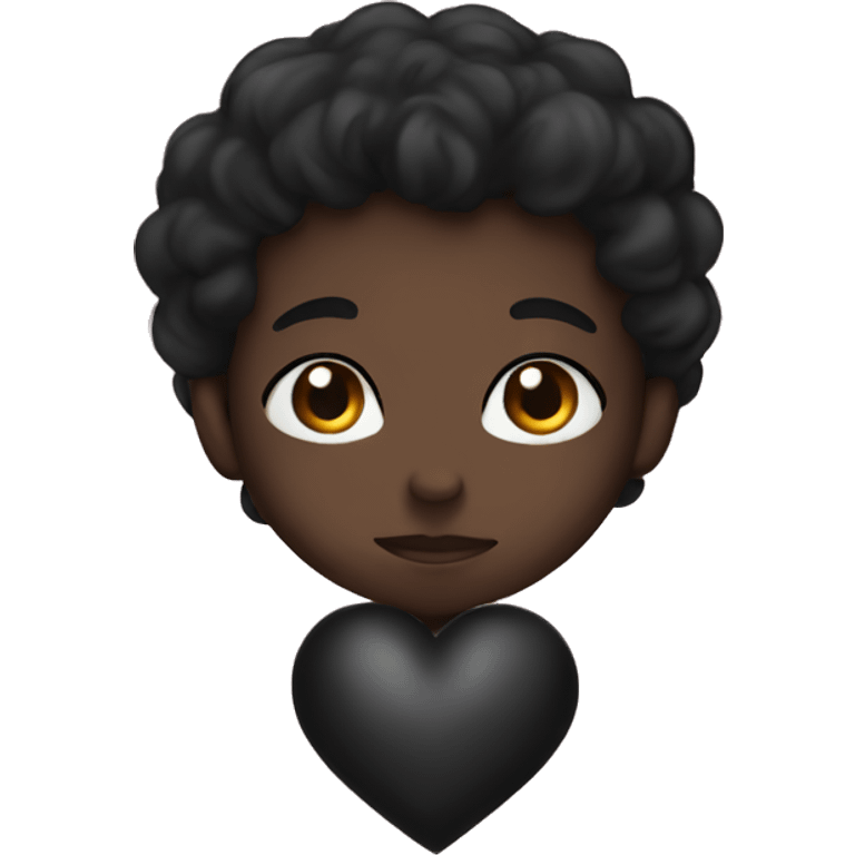 black heart cute  emoji