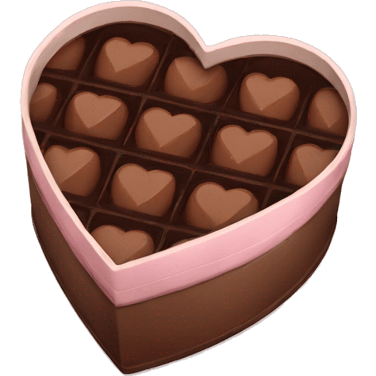 heart box fill with chocolate emoji