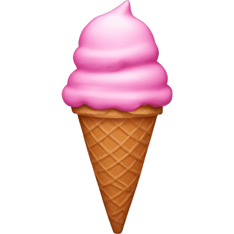 Pink ice cream cone  emoji