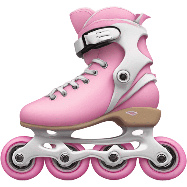 cute cozy light pink inlineskates emoji