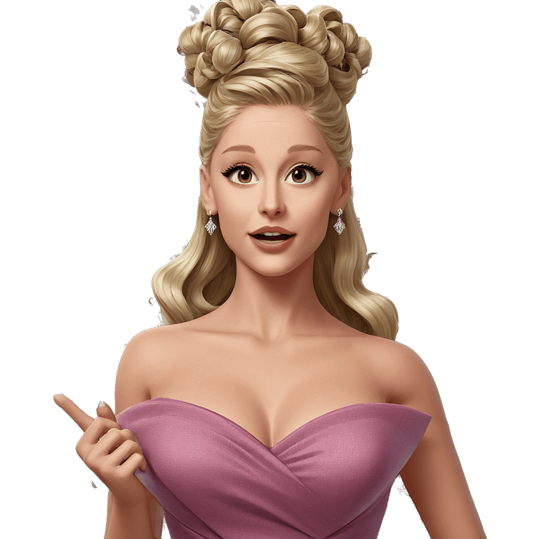 blonde girl in elegant dress emoji