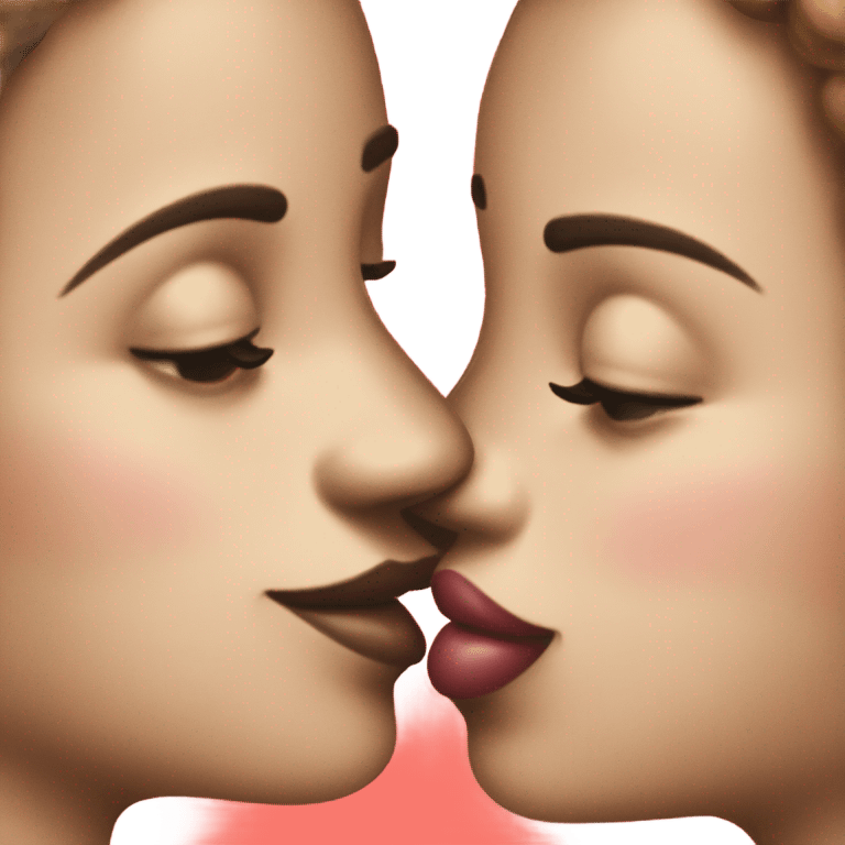 kiss on the lips emoji