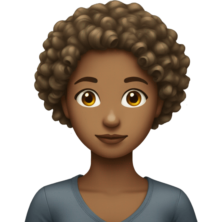 curly-haired girl emoji