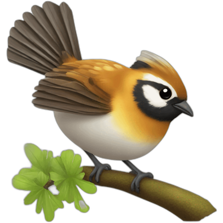 Fantail bird emoji