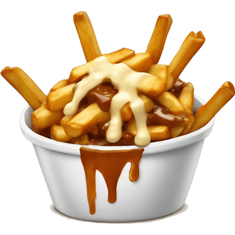 Poutine qui mange une poutine  emoji