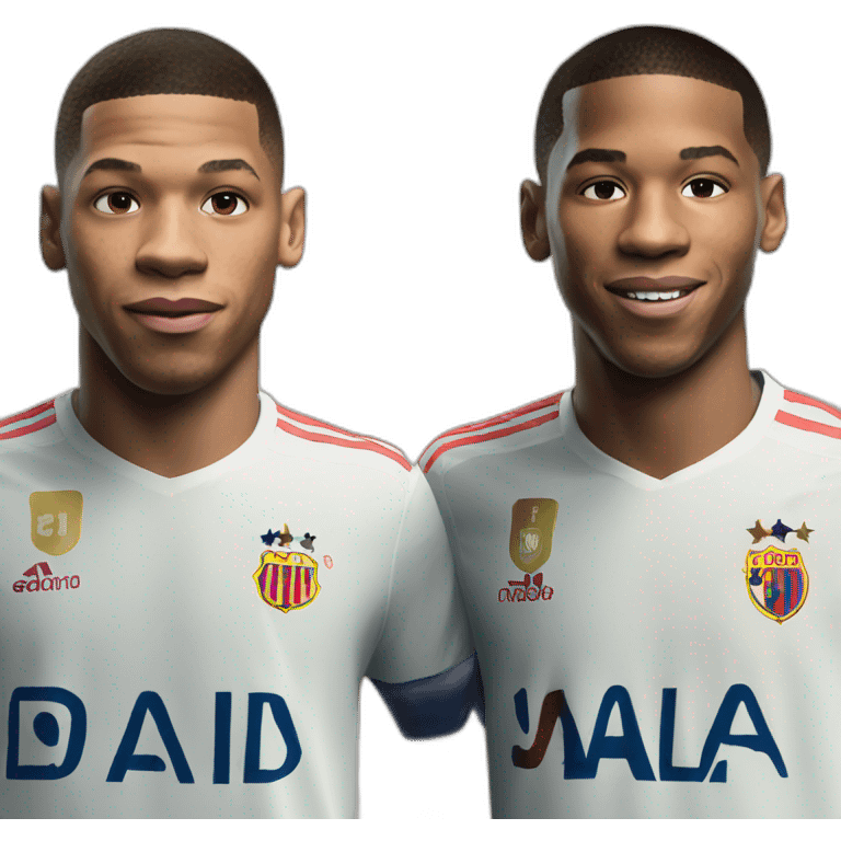 Mbappe and Messi emoji