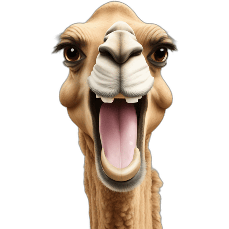 Camel laughed emoji