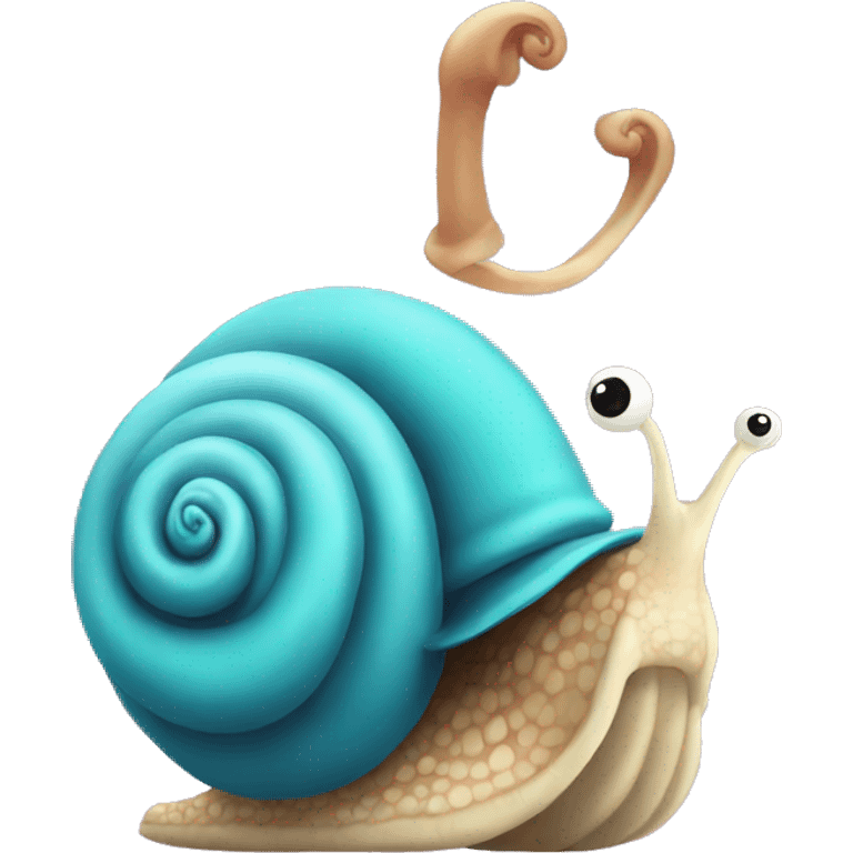 snail with bow emoji