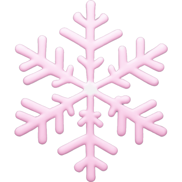 pastel pink snowflake  emoji