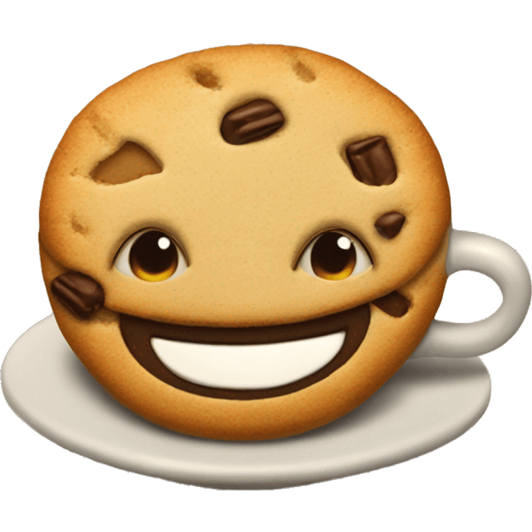 Cafe con galleta emoji