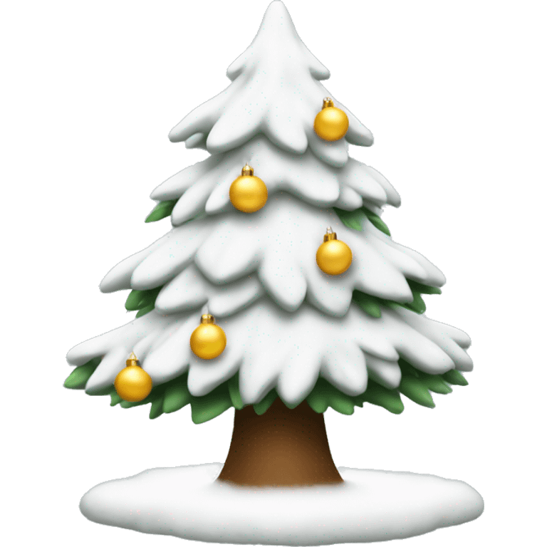 white christmas tree emoji