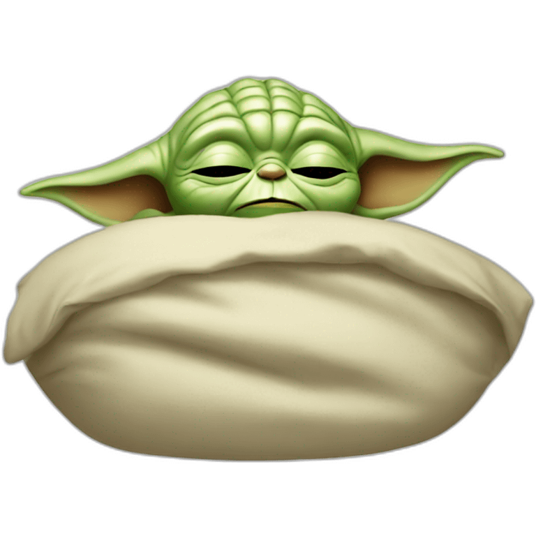 Sleeping yoda emoji