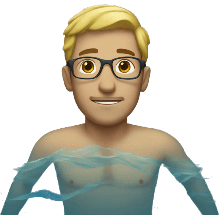 man swimming ocean emoji