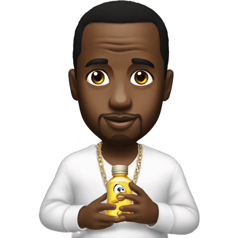 P diddy holding baby oil emoji