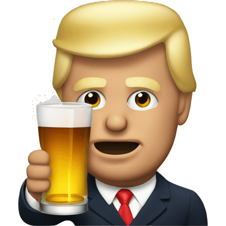 Trump drinking  emoji