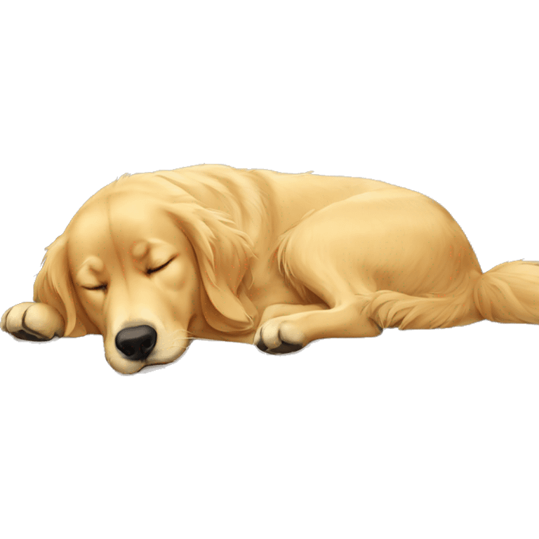 Sleeping on couch golden retriever emoji