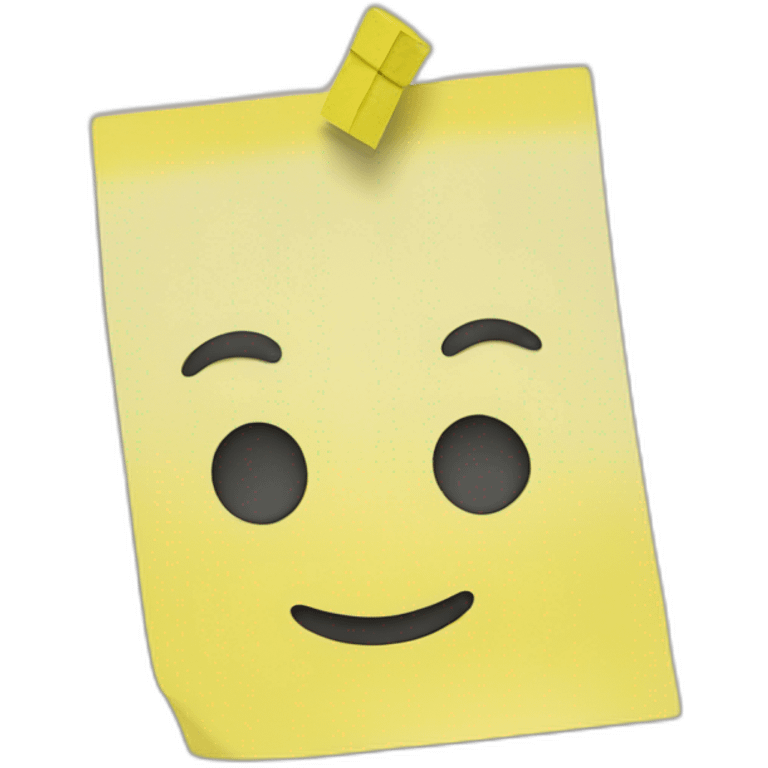 yellow post it note emoji