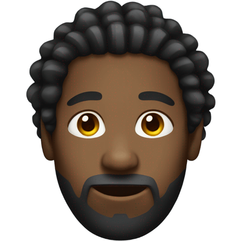 black man-dread locks-no facial hair emoji