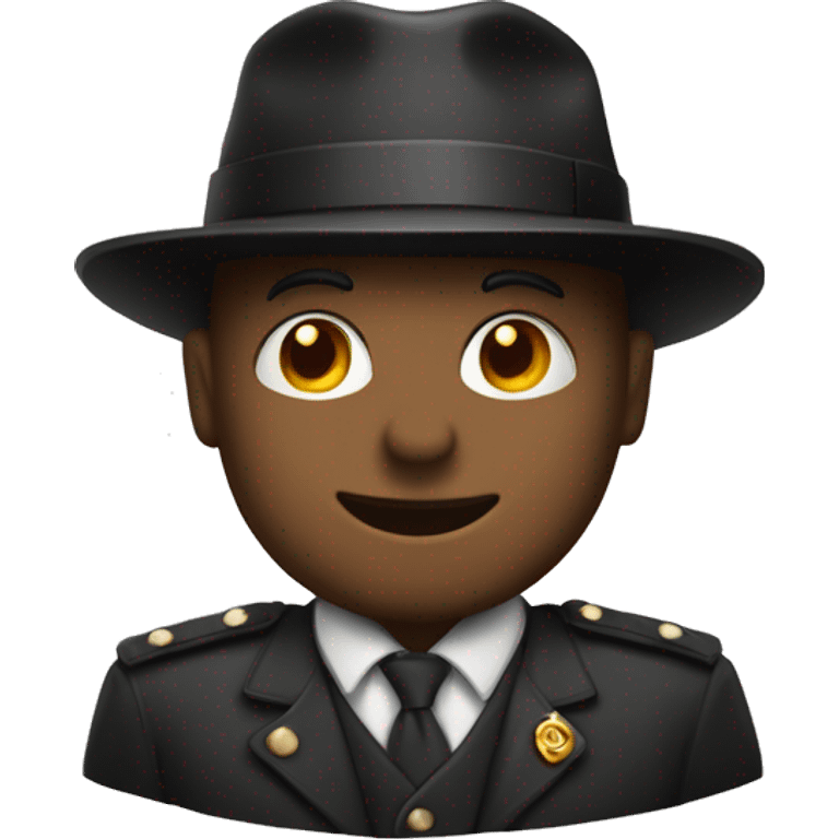 Un chapeau noir porter par personne  emoji